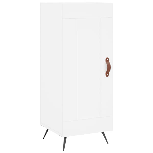 Puhvetkapp, valge, 34,5 × 34 × 90 cm, tehispuit