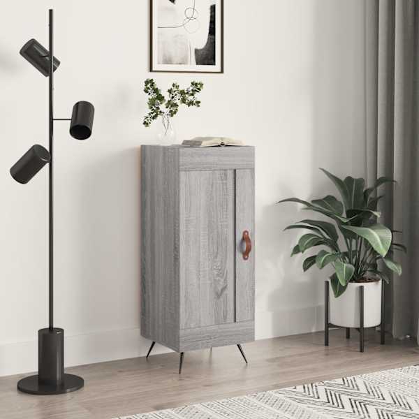 Puhvetkapp, hall Sonoma tamm, 34,5 × 34 × 90 cm, tehispuit