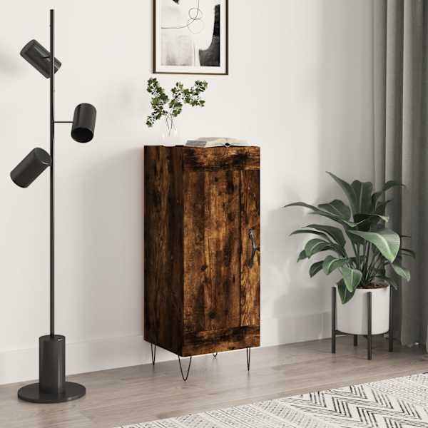 Puhvetkapp, suitsutatud tamm, 34,5 × 34 × 90 cm, tehispuit