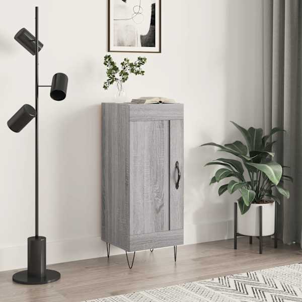 Puhvetkapp, hall Sonoma tamm, 34,5 × 34 × 90 cm, tehispuit