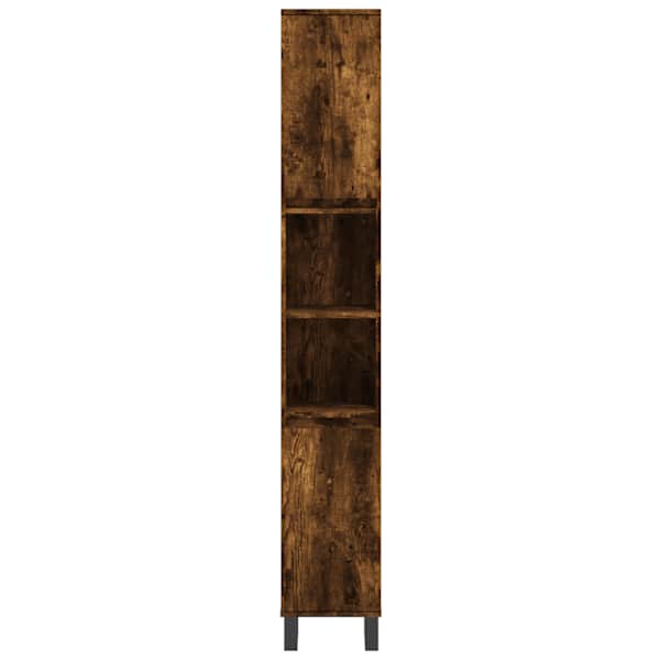 Vannitoakapp, suitsutatud tamm, 30 × 30 × 190 cm, tehispuit