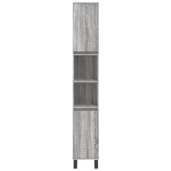Vannitoakapp, hall Sonoma tamm, 30 × 30 × 190 cm, tehispuit