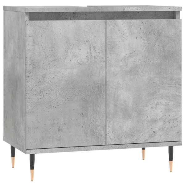 Vannitoakapp, betoonhall, 58 × 33 × 60 cm, tehispuit