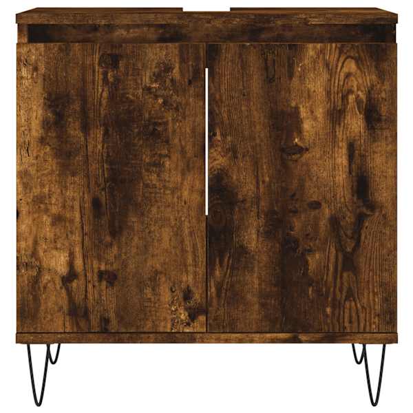 Vannitoakapp, suitsutatud tamm, 58 × 33 × 60 cm, tehispuit