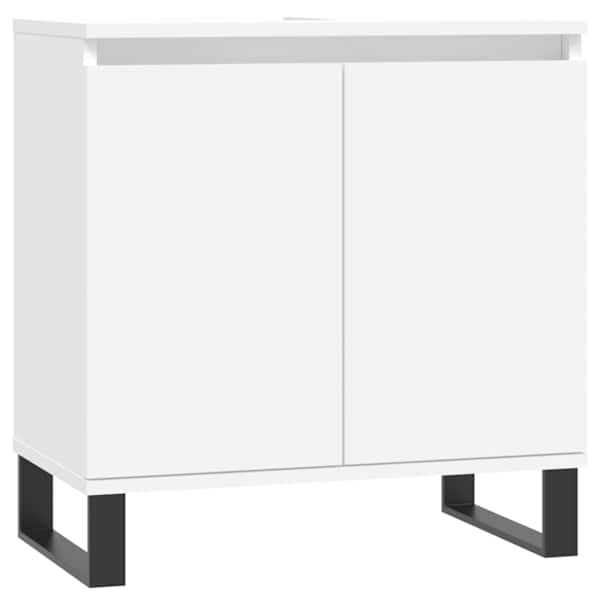 Vannitoakapp, valge, 58 × 33 × 60 cm, tehispuit