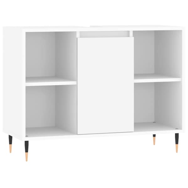 Vannitoakapp, valge, 80 × 33 × 60 cm, tehispuit