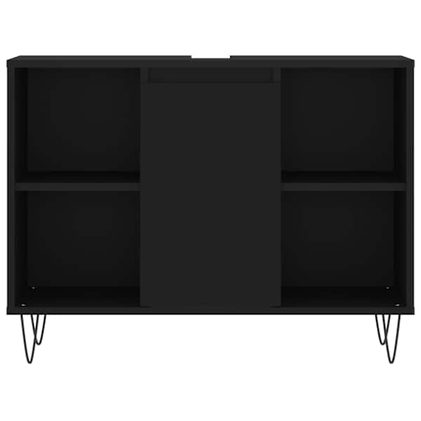 Vannitoakapp, must, 80 × 33 × 60 cm, tehispuit