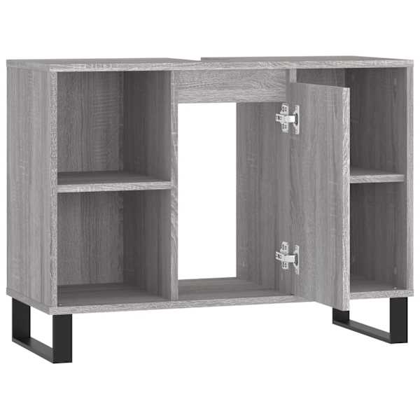 Vannitoakapp, hall Sonoma tamm, 80 × 33 × 60 cm, tehispuit