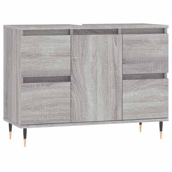 Vannitoakapp, hall Sonoma tamm, 80 × 33 × 60 cm, tehispuit