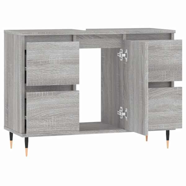 Vannitoakapp, hall Sonoma tamm, 80 × 33 × 60 cm, tehispuit