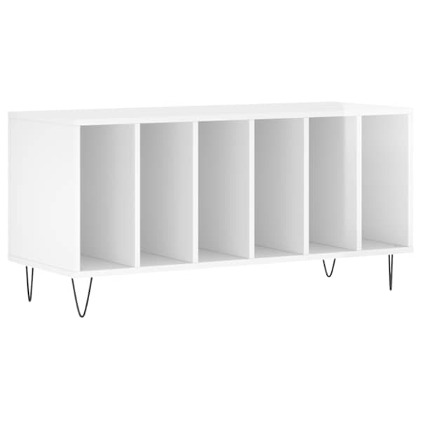 Plaadikapp, kõrgläikega valge, 100 × 38 × 48 cm, tehispuit