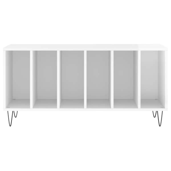 Plaadikapp, kõrgläikega valge, 100 × 38 × 48 cm, tehispuit