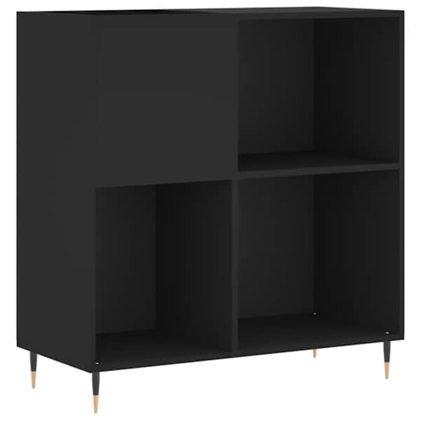Plaadikapp, must, 84,5 × 38 × 89 cm, tehispuit