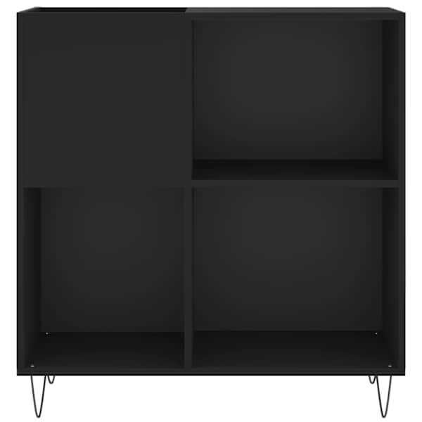 Plaadikapp, must, 84,5 × 38 × 89 cm, tehispuit