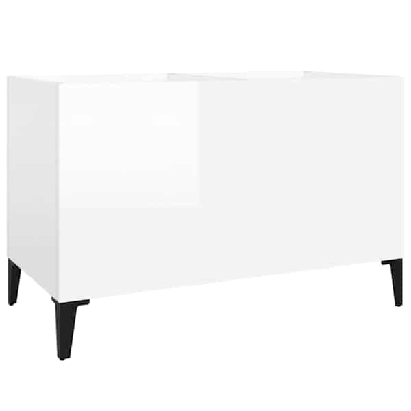 Plaadikapp, kõrgläikega valge, 74,5 × 38 × 48 cm, tehispuit