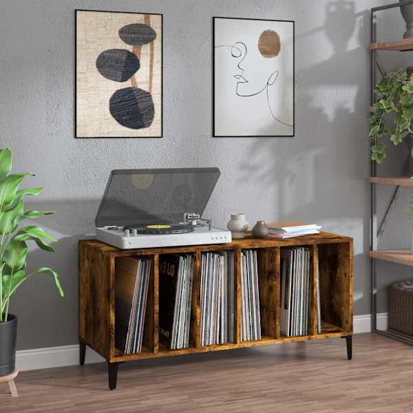 Plaadikapp, suitsutatud tamm, 100 × 38 × 48 cm, tehispuit