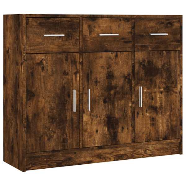 Puhvetkapp, suitsutatud tamm, 91 × 28 × 75 cm, tehispuit