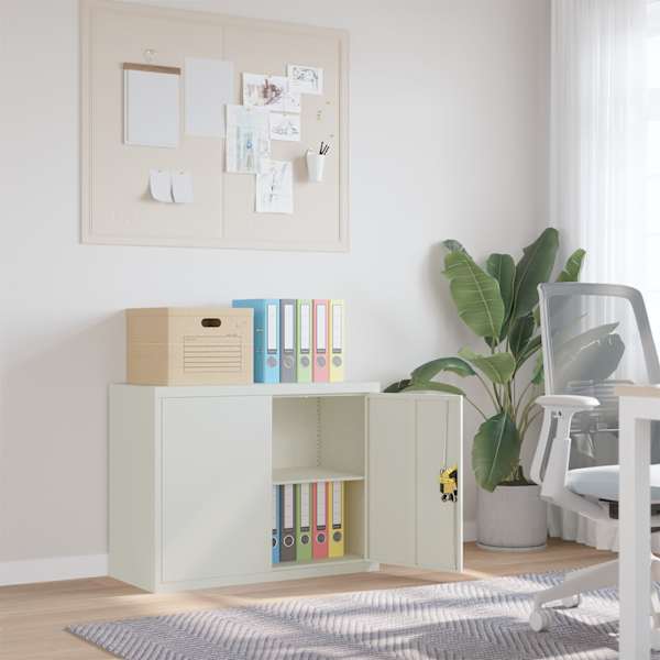 Dokumendikapp, helehall, 90 × 40 × 70 cm, teras