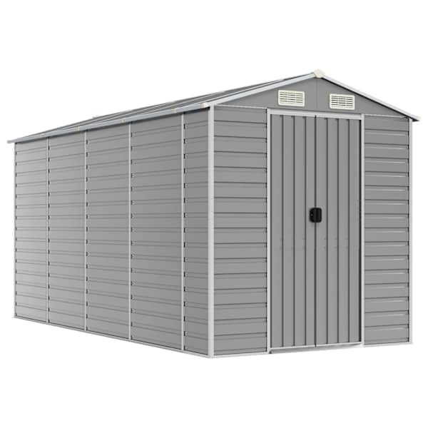 Metallist aiakuur 191 × 385 × 198 cm – helehall
