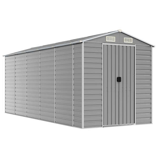 Metallist aiakuur 191 × 470 × 198 cm – helehall