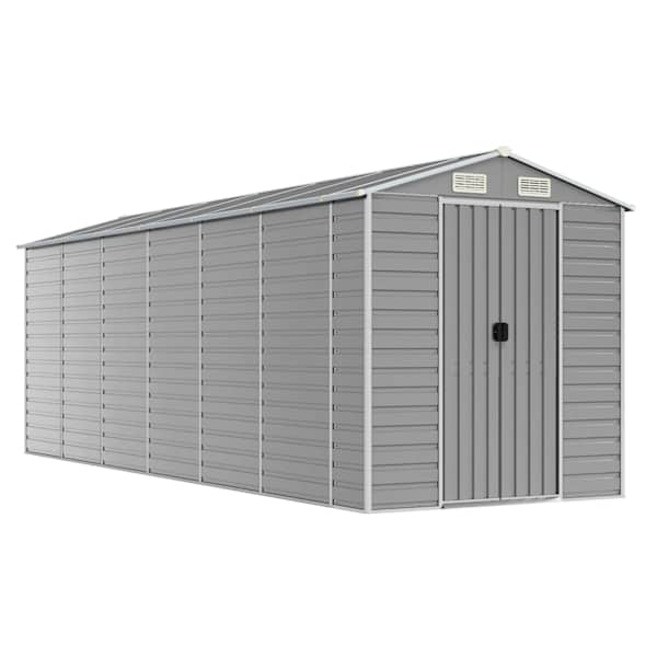 Metallist aiakuur 191 × 555 × 198 cm – helehall