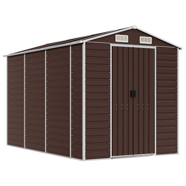 Metallist aiakuur 191 × 300 × 198 cm – pruun