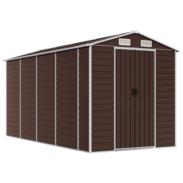 Metallist aiakuur 191 × 385 × 198 cm – pruun