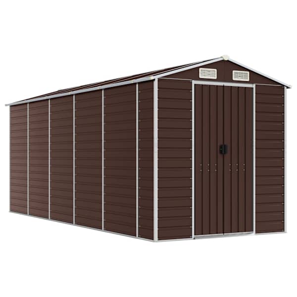 Metallist aiakuur 191 × 470 × 198 cm – pruun