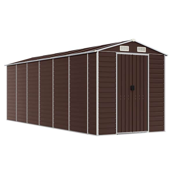 Metallist aiakuur 191 × 555 × 198 cm – pruun