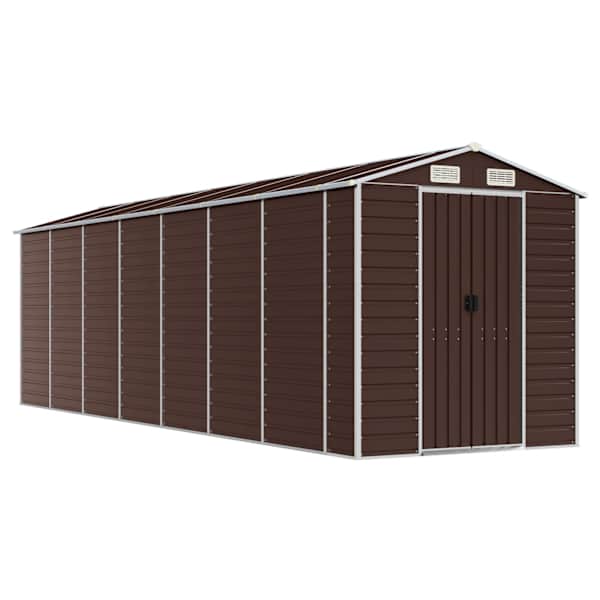 Metallist aiakuur 191 × 640 × 198 cm – pruun