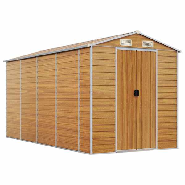 Metallist aiakuur 191 × 385 × 198 cm – helepruun