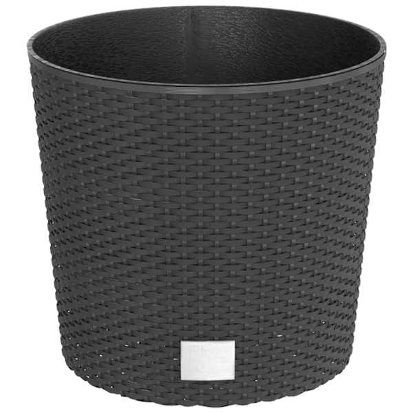 Taimekast eemaldatava sisuga 30 × 27 cm, rotangi välimusega PP (polüpropüleen) – antratsiithall