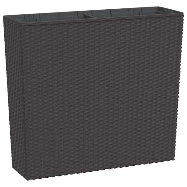Taimekast eemaldatava sisuga 58 × 18 × 50 cm, rotangi välimusega PP (polüpropüleen) – pruun