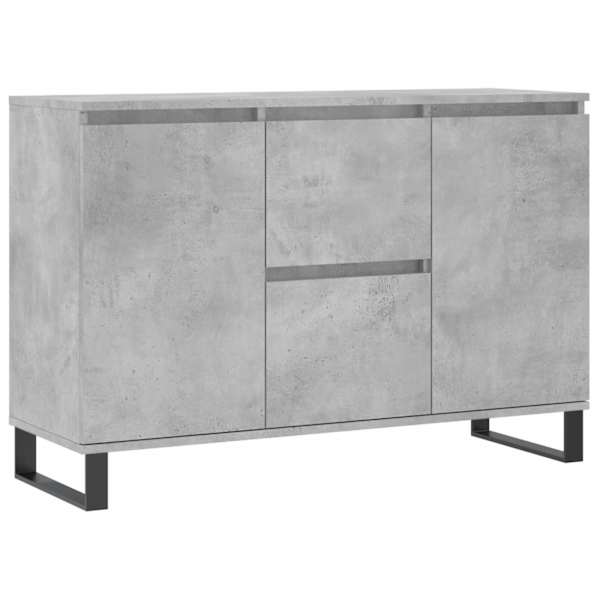Puhvetkapp, betoonhall, 101,5 × 35 × 70 cm, tehispuit