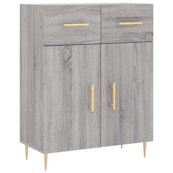 Puhvetkapp, hall, Sonoma tamm, 69,5 × 34 × 90 cm, tehispuit