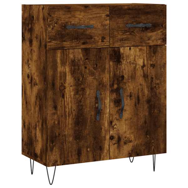 Puhvetkapp, suitsutatud tamm, 69,5 × 34 × 90 cm, tehispuit