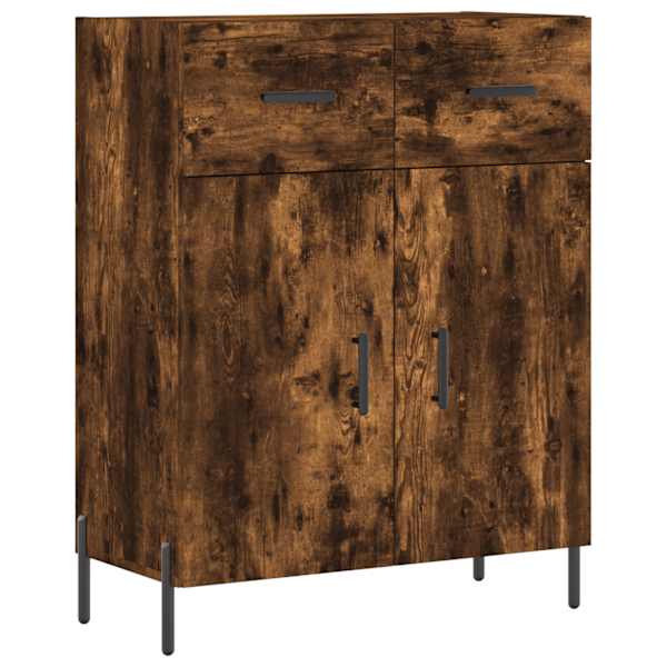 Puhvetkapp, suitsutatud tamm, 69,5 × 34 × 90 cm, tehispuit
