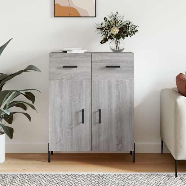 Puhvetkapp, hall, Sonoma tamm, 69,5 × 34 × 90 cm, tehispuit