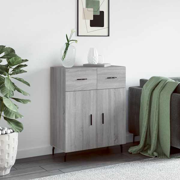 Puhvetkapp, hall, Sonoma tamm, 69,5 × 34 × 90 cm, tehispuit