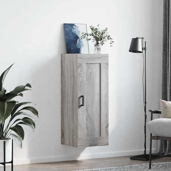 Seinakapp, hall Sonoma tamm, 34,5 × 34 × 90 cm, tehispuit