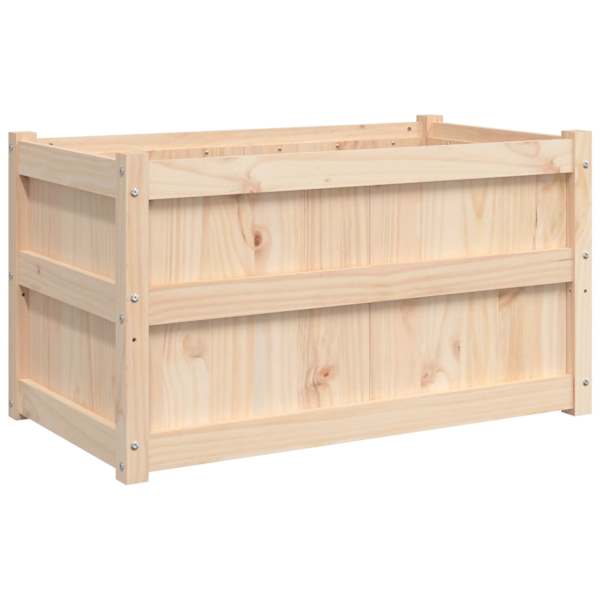 Taimekast 90 × 50 × 50 cm, männipuit (töötlemata) – naturaalne männipuit