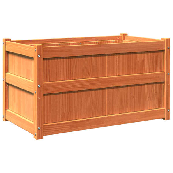 Taimekast 90 × 50 × 50 cm, täismännipuit – pruun