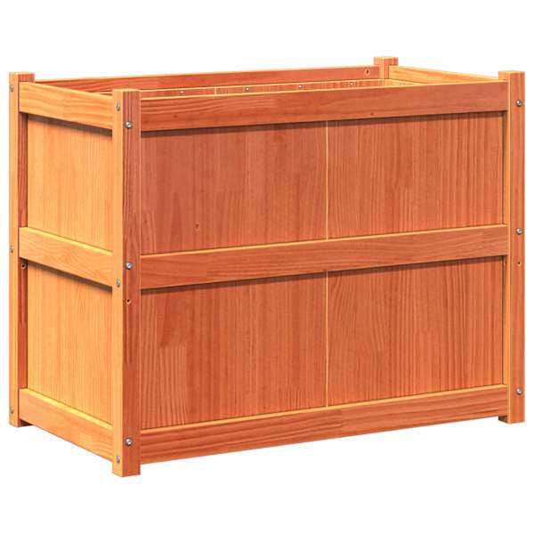 Taimekast 90 × 50 × 70 cm, täismännipuit – pruun