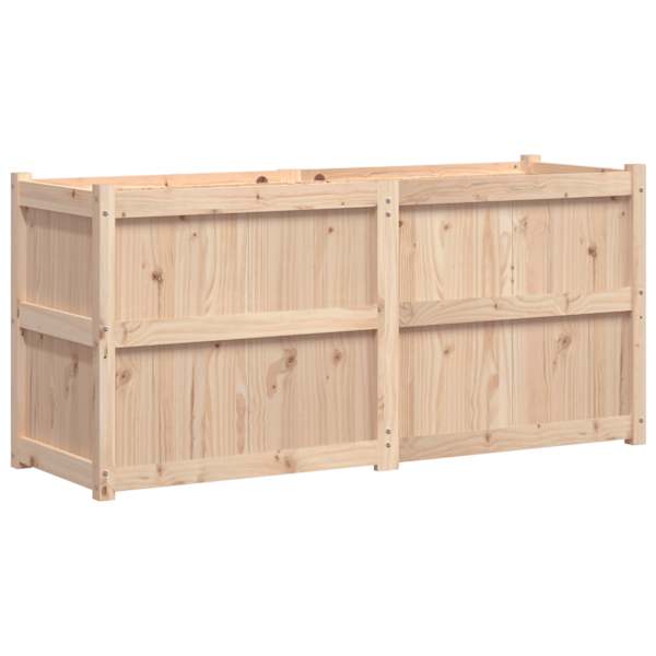 Taimekast 150 × 50 × 70 cm, männipuit (töötlemata) – naturaalne männipuit