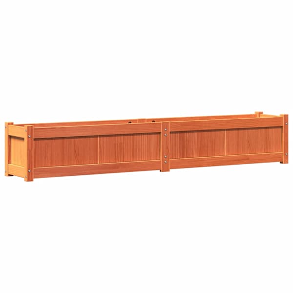 Taimekast 180 × 31 × 31 cm, täismännipuit – pruun