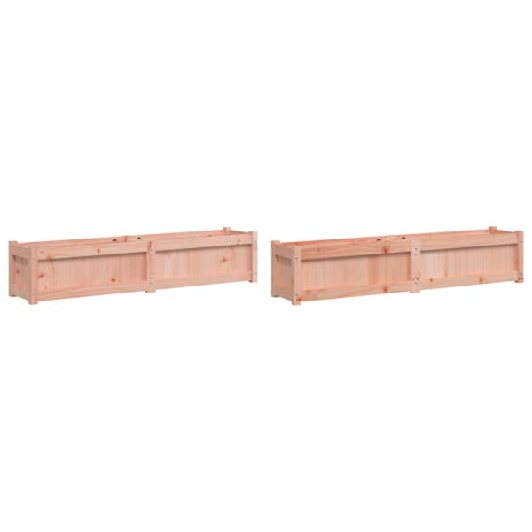 Taimekast 150 × 31 × 31 cm, ebatsuugapuit (töötlemata) – naturaalne ebatsuuga – 2 tk