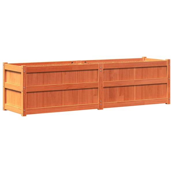 Taimekast 180 × 50 × 50 cm, täismännipuit – pruun