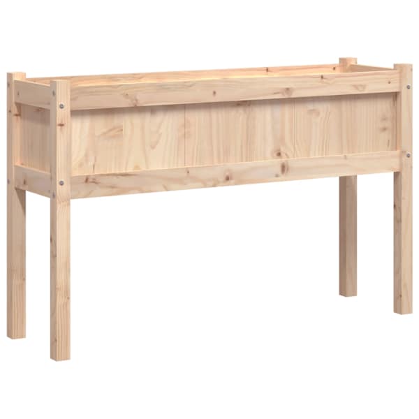 Taimekast jalgadega 110 × 31 × 70 cm, männipuit (töötlemata) – naturaalne männipuit – 2 tk
