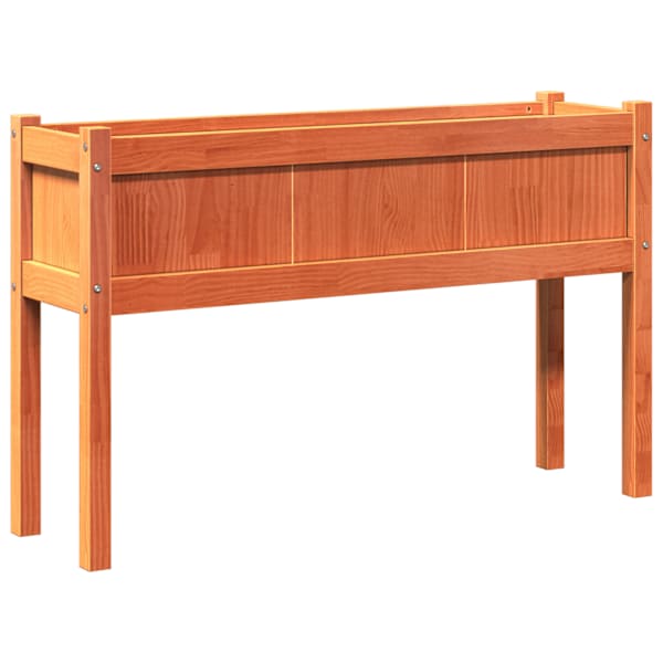 Taimekast jalgadega 110 × 31 × 70 cm, täismännipuit – pruun