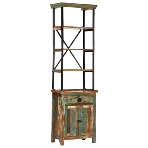 Kõrge kapp, 55 × 30 × 180 cm, taastatud puit